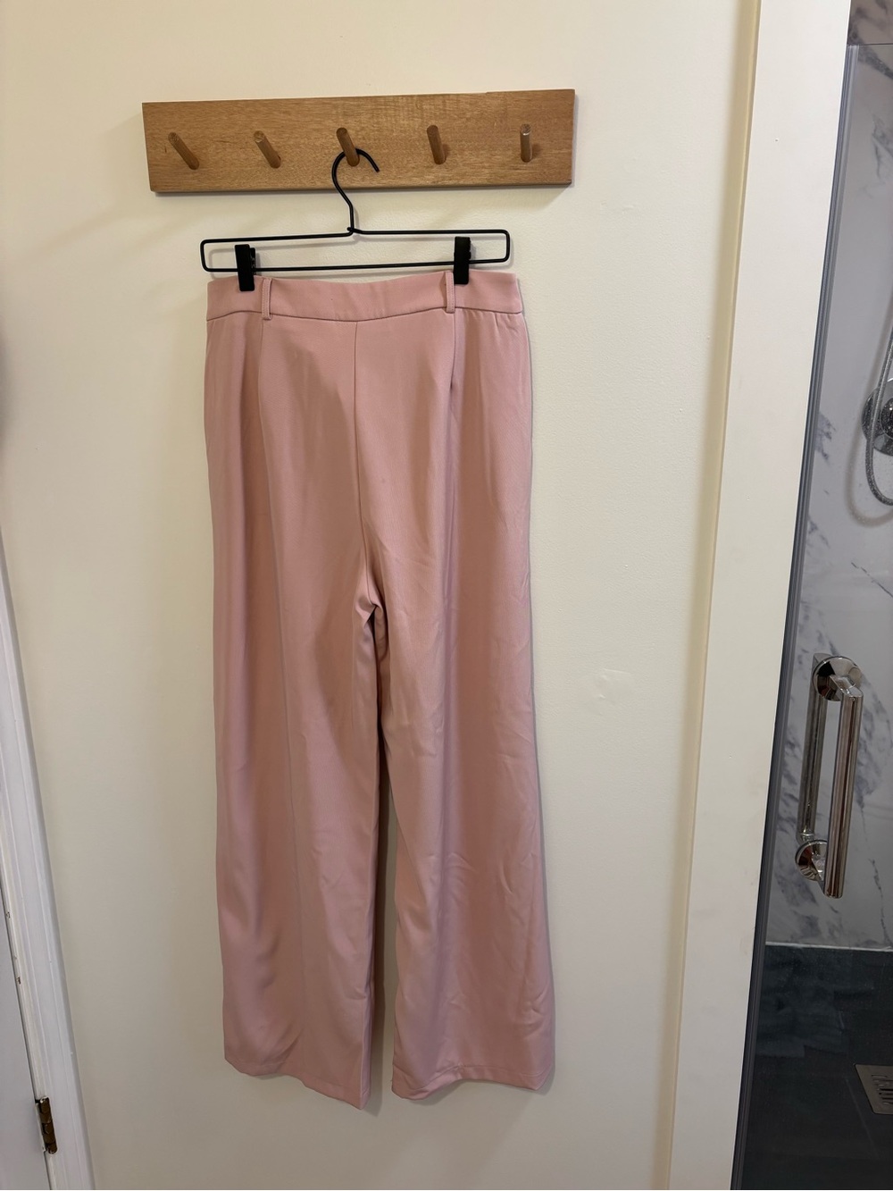 Princess Polly Blush Pink Wide-Leg Trousers - Picture 6 of 6